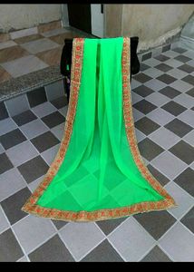 Green saree