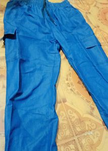 Blue Cargo Pants - Casual Comfort