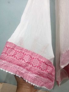 Pink Embroidered Tunic Dress