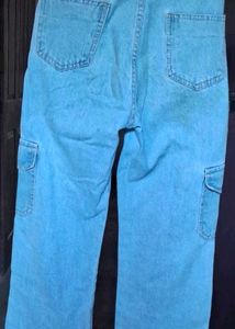 Light Blue Cargo Jeans