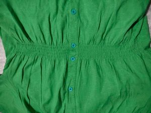 Green Button-Up Shirt