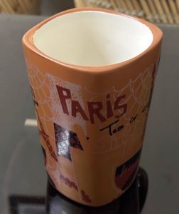 V Shaped Ceramic Coffee Mug(400ml, Pack of 2)