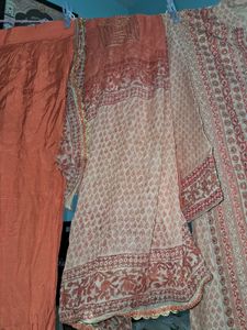 Beautiful 😍 Cotton Plazo Designer Suit