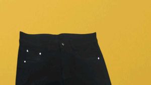 N@35 Size-28 Black Cargo Pants