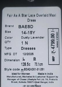 Floral Lace Bodice Maxi Dress