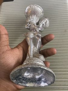 Silver Angel Candle Holder