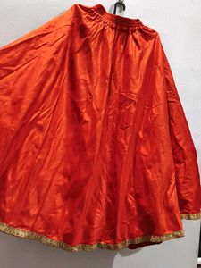 Dark Orange Party Skirt