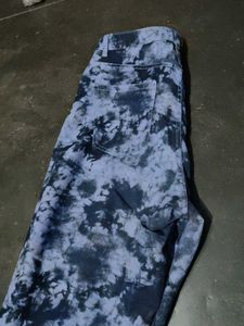 Tie-Dye Denim Pants