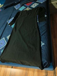 Black Abaya from korea with hijab