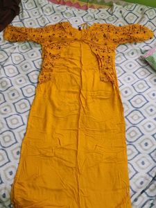 Yellow Cotton Kurta