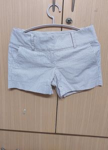 White Stripe Shorts