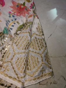 Floral Gota Pati Short Kaftan