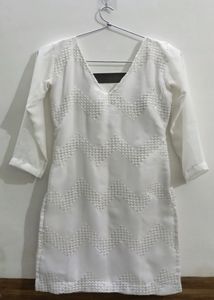 White Short Kurti