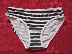 Black And White Colour Strip Panty