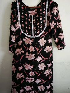 Flower Print Kurta Set