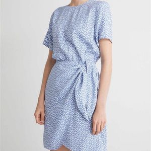 Floral Print Wrap Dress