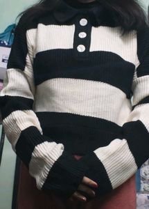 Striped Knit Sweater