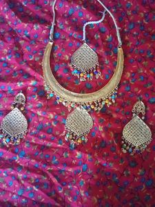 Multi Colour Necklace Set With Tikka 👍👌