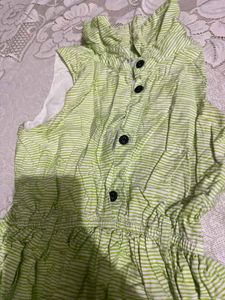 Cute Green Striped Dress