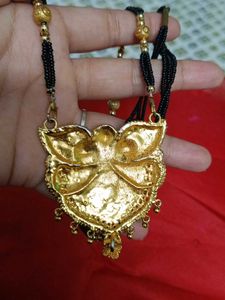 Mangal sutra  With Eyring  Gold Plated