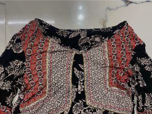 Boho Top With Peplum Sleeves