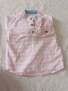 BabyHug Pink Striped Shirt