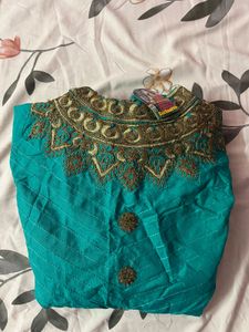 Elegant Green Embroidered Kurta