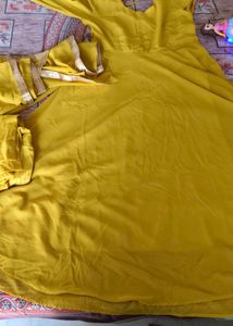 Yellow Anarkali Suit