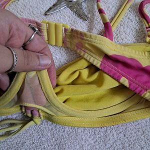 Y2k Floral Bikini Top