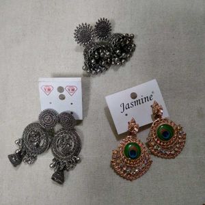 Combo Of Three Jhumkas.