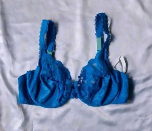 Blue Lace Bra