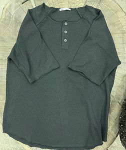 Zara Tshirt With Distressed Collar