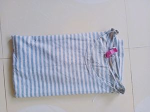 White And Gray line Tshirt