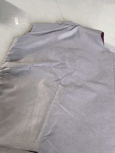 Maroon And Grey  Ethnic Jacket