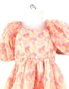 Floral Puff Sleeve Mini Dress