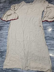 Free Size Kurti Cut Sleeves Look
