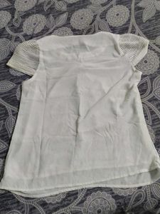 White Cap Sleeve Top