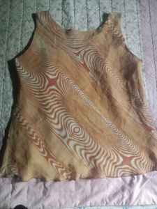Patterned Sleeveless Top