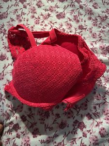 Red Lace Bra