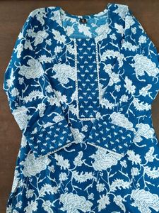Blue Floral Kurti