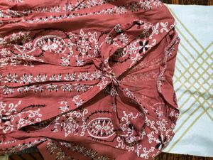 Orange Ribbon Top