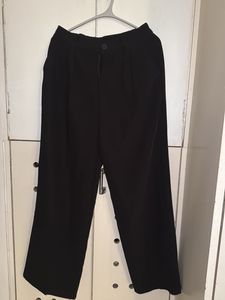 Black Straight Fit Pants