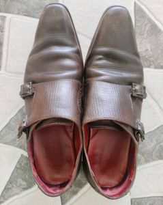 100% Genuine Leather Monk Shoes-Ruosh