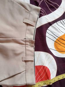 Beige Casual Pants