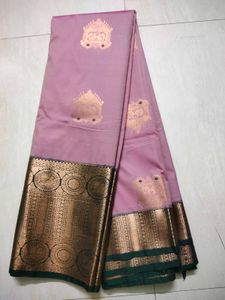 Elegant Pink &amp; Green Saree