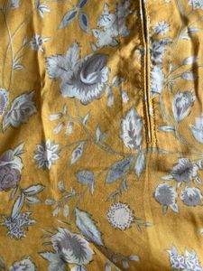 Floral Yellow Kurta