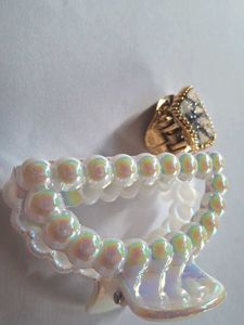Hair Clip Set - Pearl & Triangle + Surprise Gift