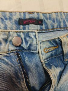 Ripped Light Wash Mom Jeans