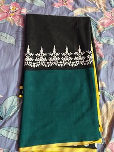 Satin Crepe Saree