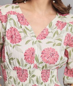 Floral Print Fit &amp; Flare Dress